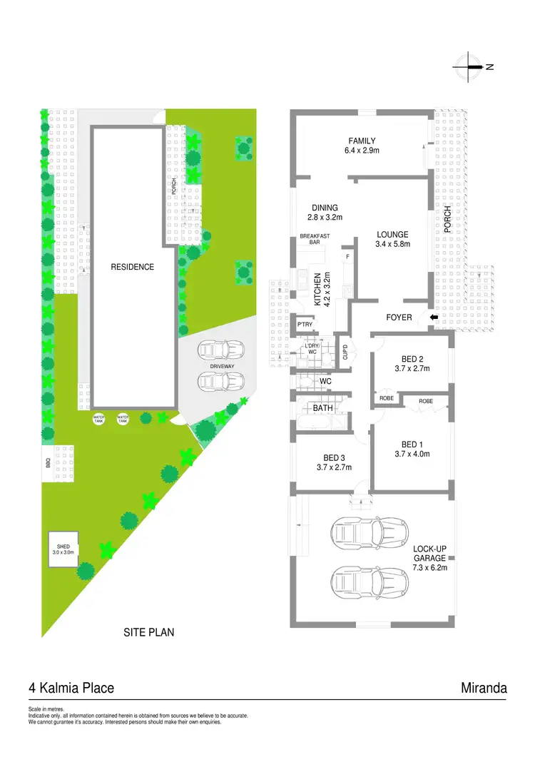 Floorplan of Homely house listing, 4 Kalmia Place, Miranda NSW 2228