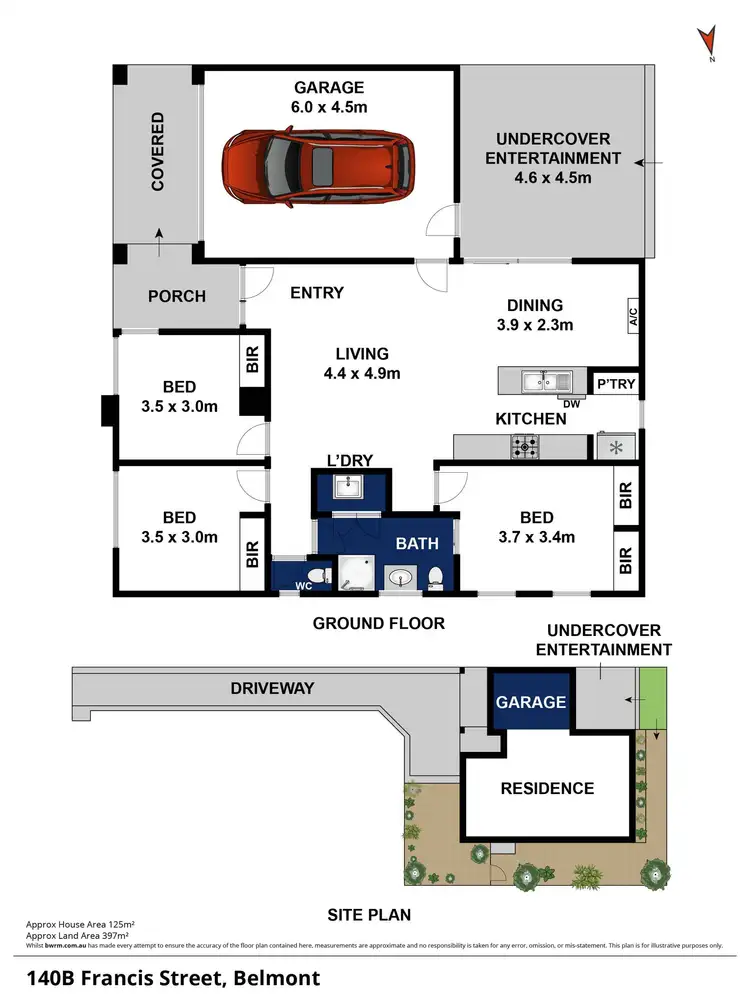 Floorplan of Homely townhouse listing, 140B Francis Street, Belmont VIC 3216