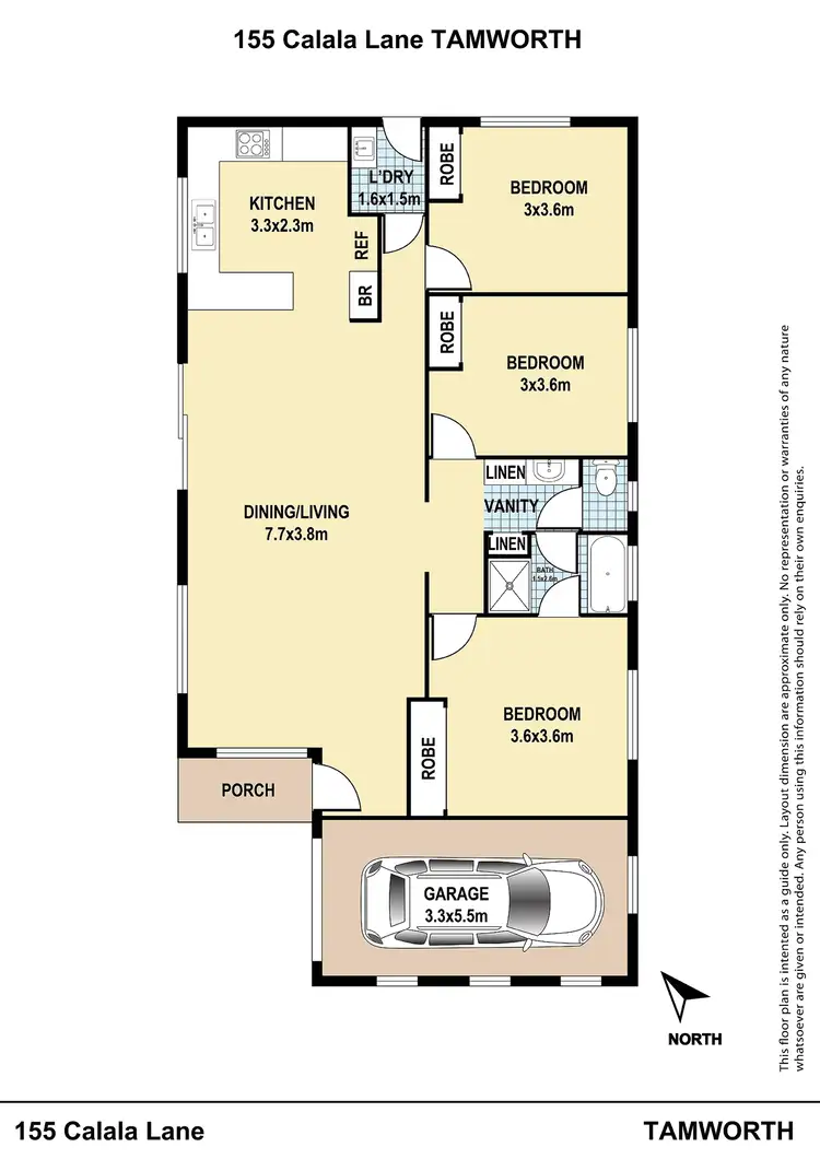 Floorplan of Homely house listing, 155 Calala Lane, Tamworth NSW 2340