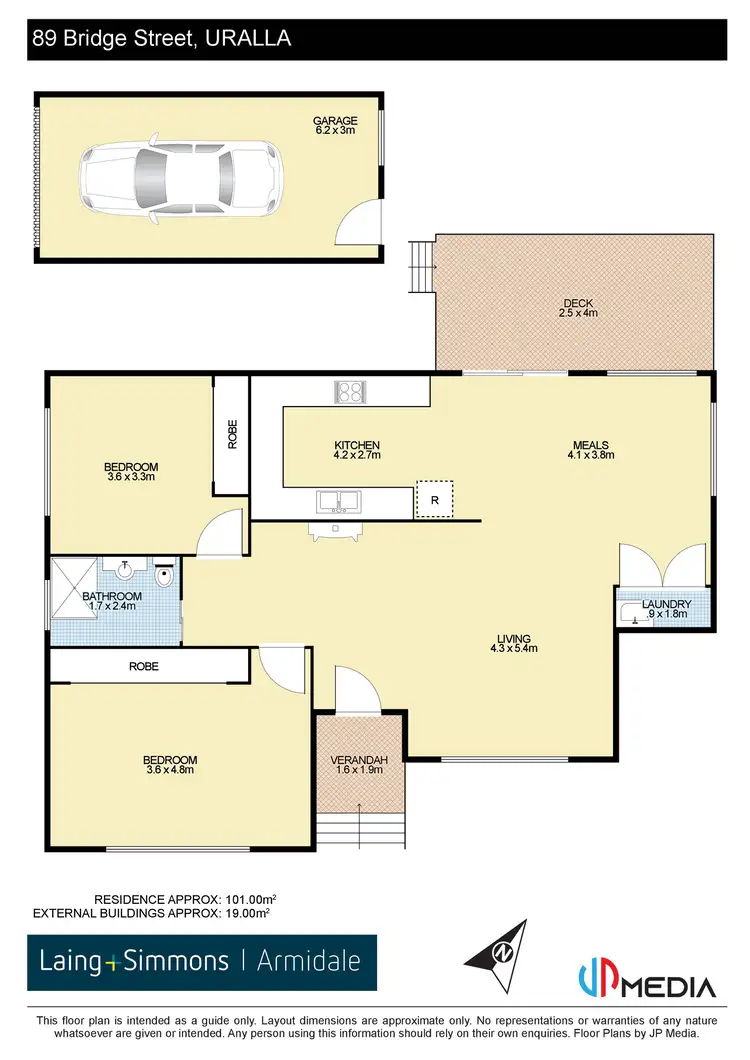 Floorplan of Homely house listing, 89 Bridge Street, Uralla NSW 2358