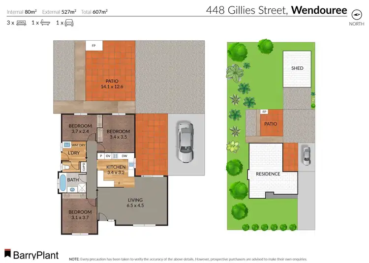 Floorplan of Homely house listing, 448 Gillies Street North, Wendouree VIC 3355