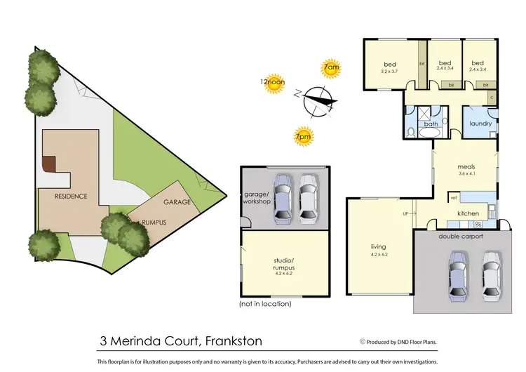 Floorplan of Homely house listing, 3 Merinda Court, Frankston VIC 3199