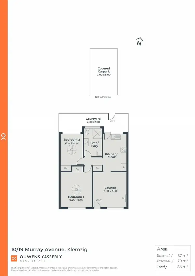 Floorplan of Homely unit listing, 10/19-23 Murray Avenue, Klemzig SA 5087
