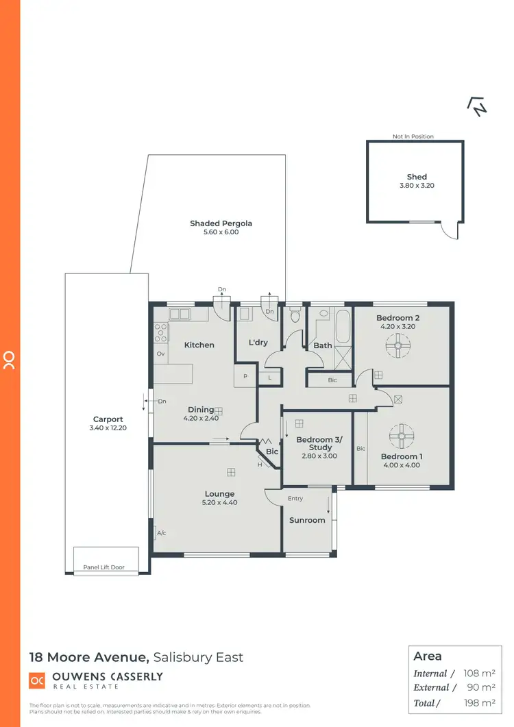 Floorplan of Homely house listing, 18 Moore Avenue, Salisbury East SA 5109