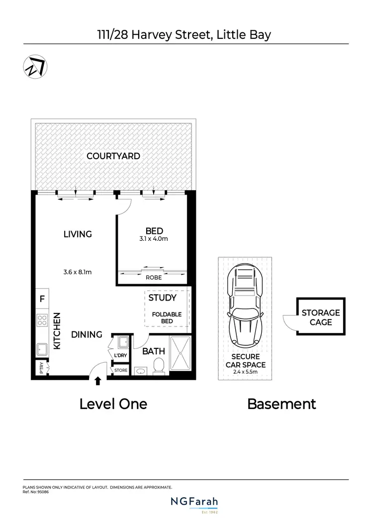 Floorplan of Homely apartment listing, 111/28 Harvey Street, Little Bay NSW 2036