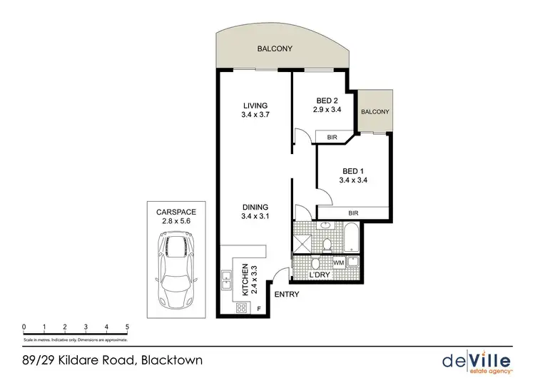 Floorplan of Homely unit listing, 89/29 Kildare Road, Blacktown NSW 2148