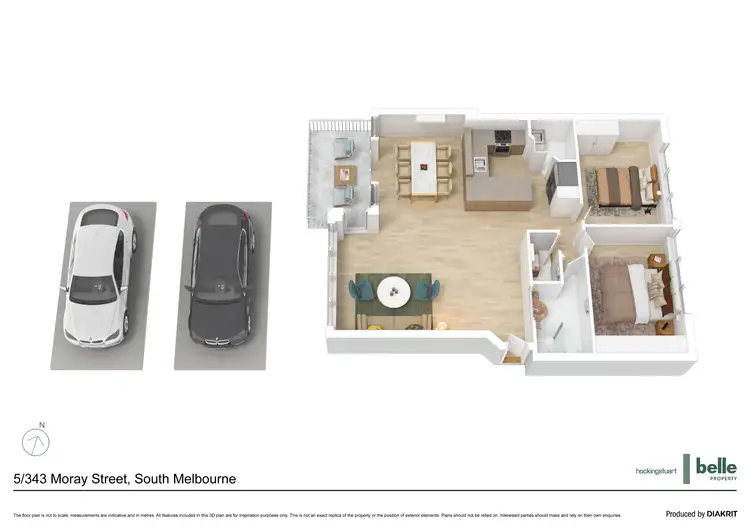 Floorplan of Homely apartment listing, 5/343 Moray Street, South Melbourne VIC 3205