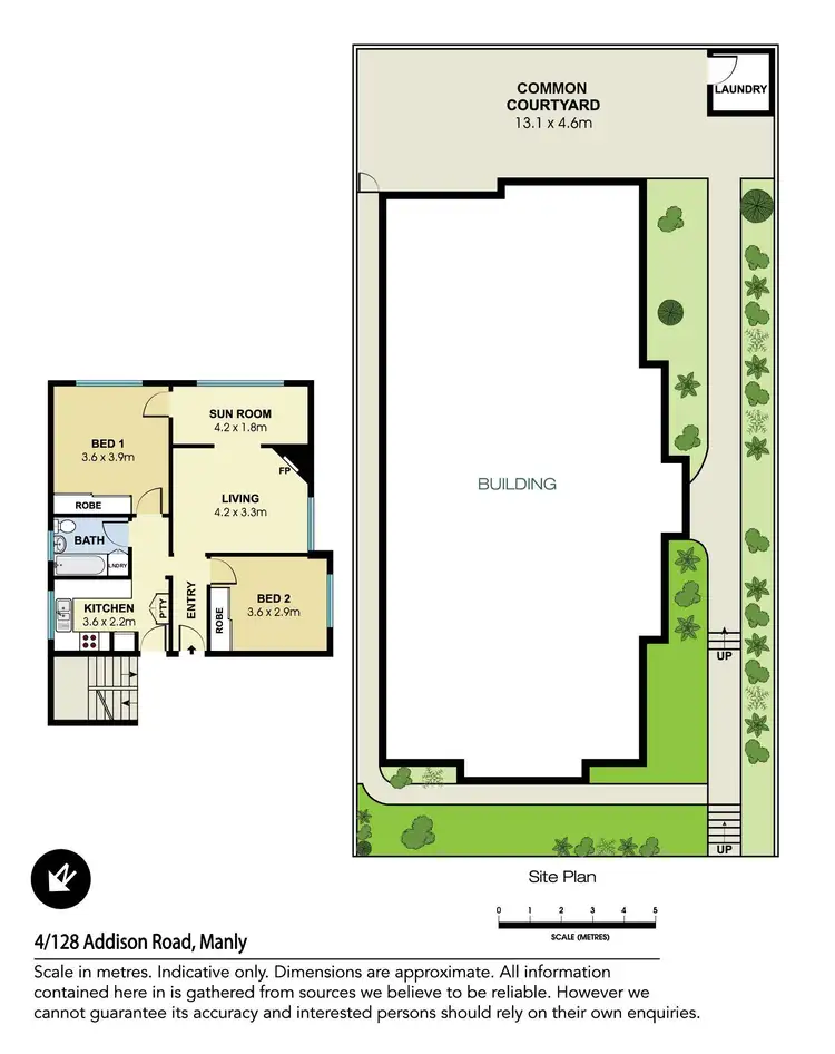 Floorplan of Homely apartment listing, 4/128 Addison Road, Manly NSW 2095