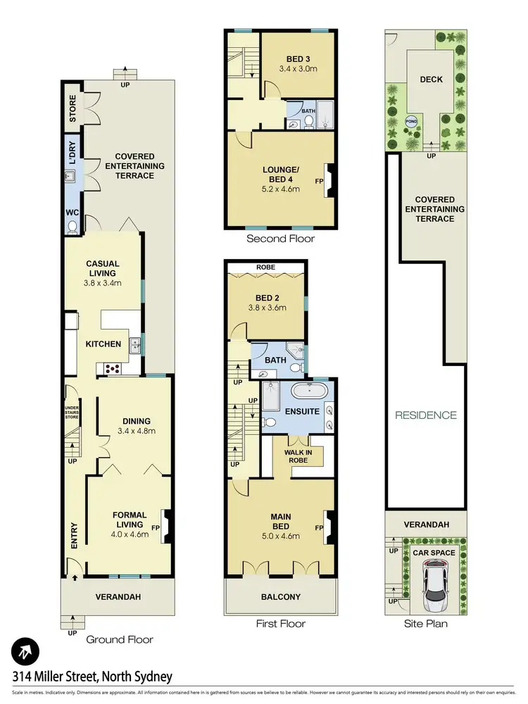 Floorplan of Homely terrace listing, 314 Miller Street, North Sydney NSW 2060