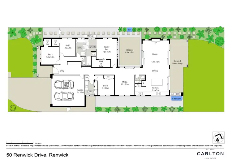 Floorplan of Homely house listing, 50 Renwick Drive, Renwick NSW 2575