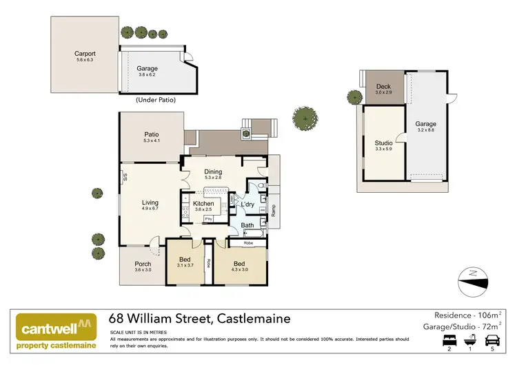 Floorplan of Homely house listing, 68 William Street, Castlemaine VIC 3450