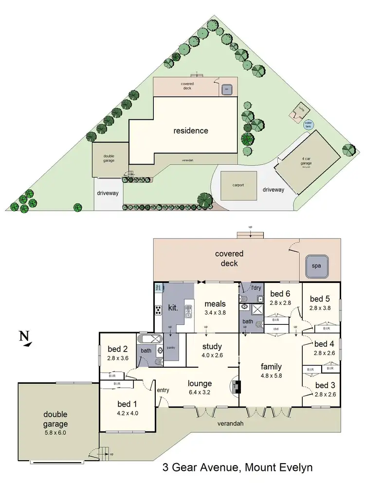 Floorplan of Homely house listing, 3 Gear Avenue, Mount Evelyn VIC 3796