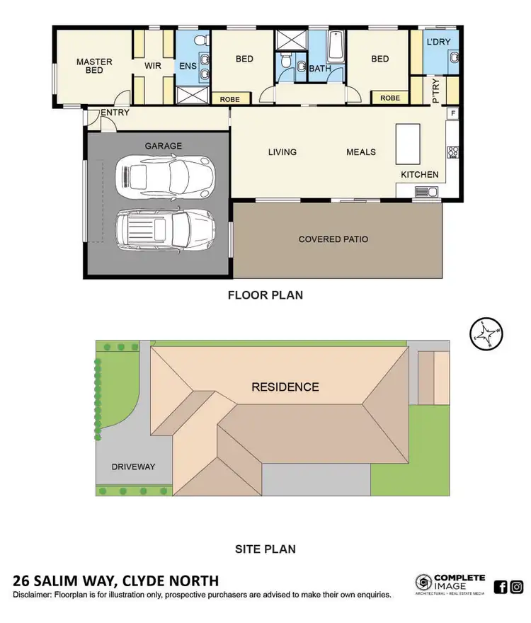 Floorplan of Homely house listing, 26 Salim Way, Clyde North VIC 3978