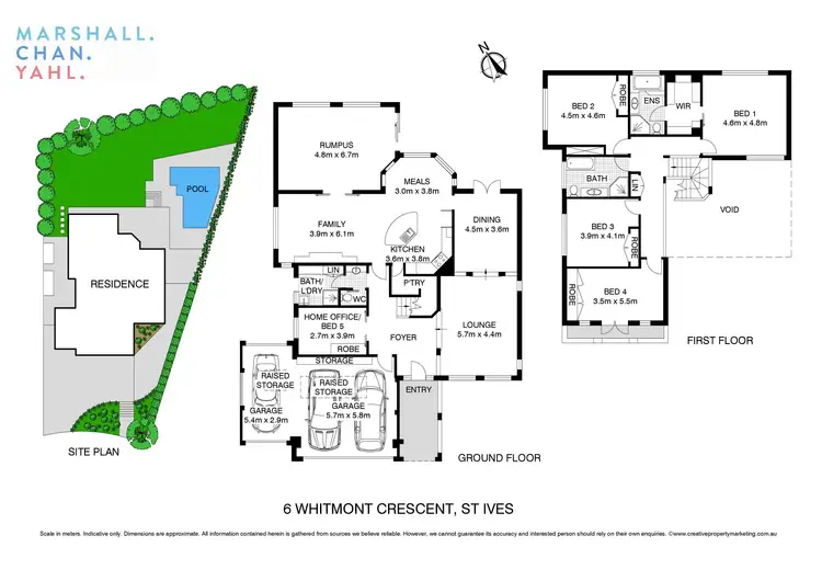 Floorplan of Homely house listing, 6 Whitmont Crescent, St Ives NSW 2075