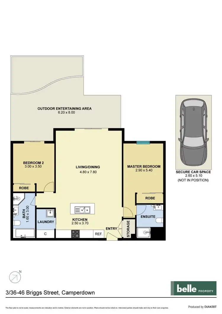 Floorplan of Homely apartment listing, 3/36-46 Briggs Street, Camperdown NSW 2050