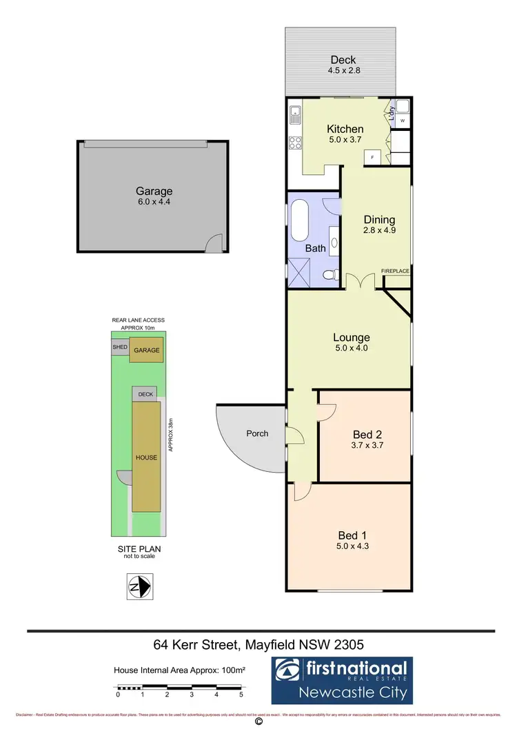 Floorplan of Homely house listing, 64 Kerr Street, Mayfield NSW 2304