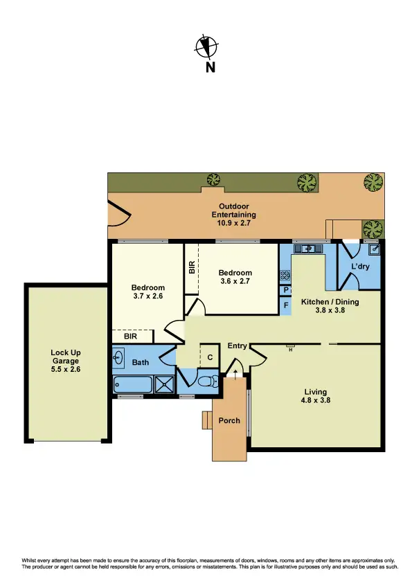 Floorplan of Homely unit listing, 3/133 Wright Street, Sunshine VIC 3020