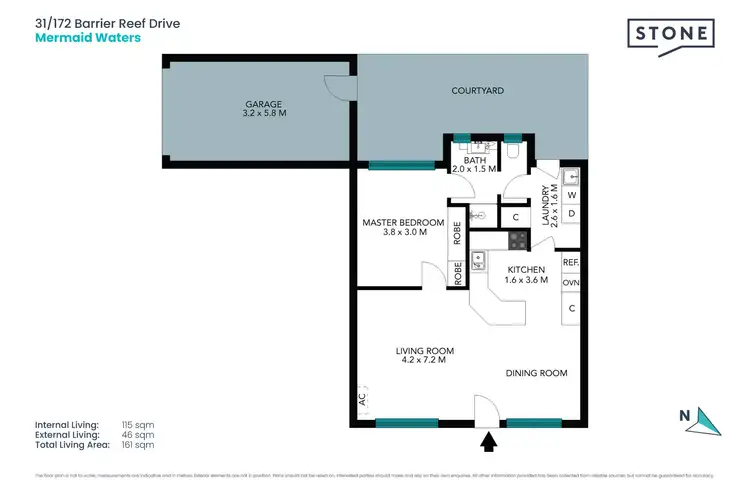 Floorplan of Homely unit listing, 31/172 Barrier Reef Drive, Mermaid Waters QLD 4218