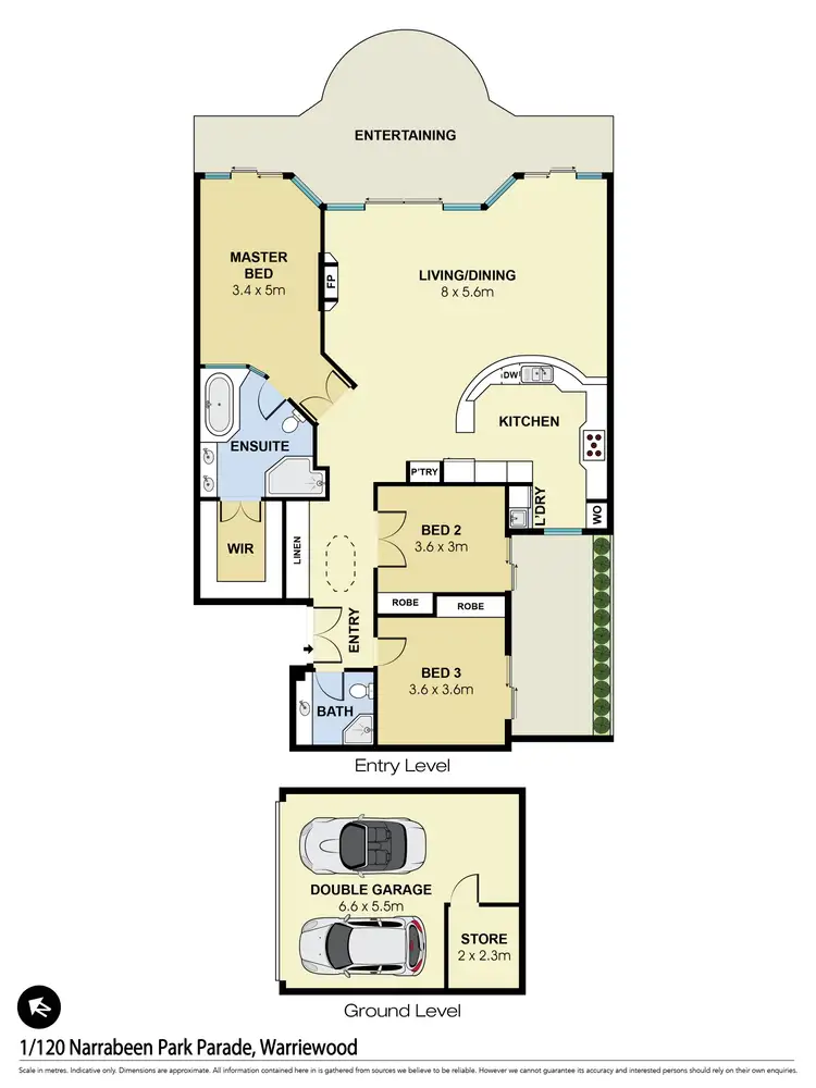Floorplan of Homely apartment listing, 1/120 Narrabeen Park Parade, Warriewood NSW 2102