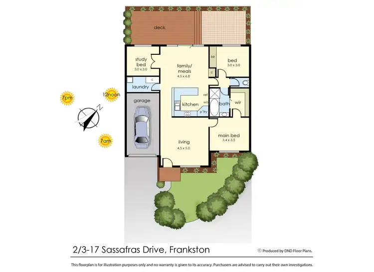 Floorplan of Homely unit listing, 2/3-17 Sassafras Drive, Frankston VIC 3199