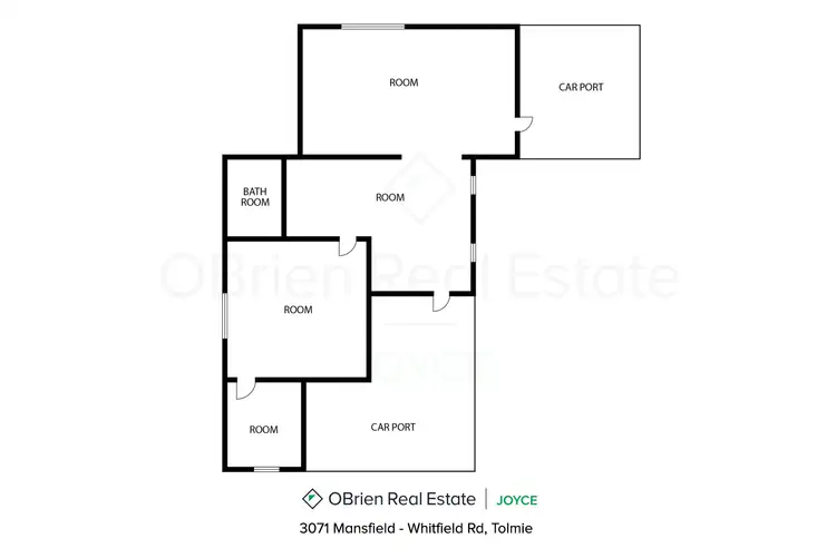 Floorplan of Homely land listing, 3071 Mansfield-Whitfield Road, Tolmie VIC 3723