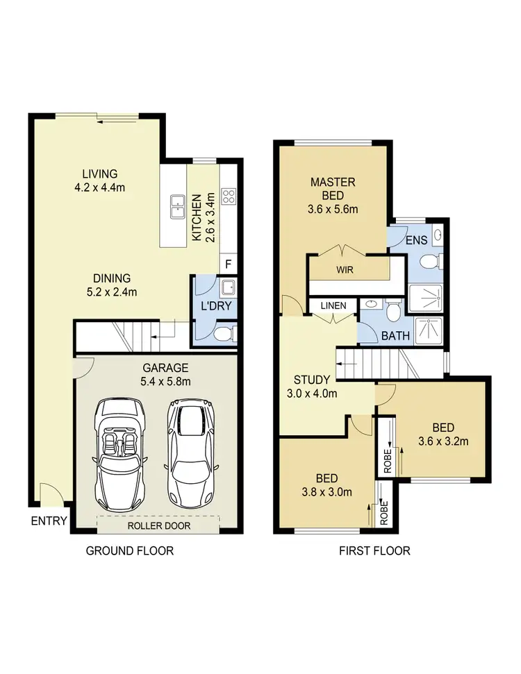 Floorplan of Homely townhouse listing, 6/6-12 Highwood Drive, Hillside VIC 3037