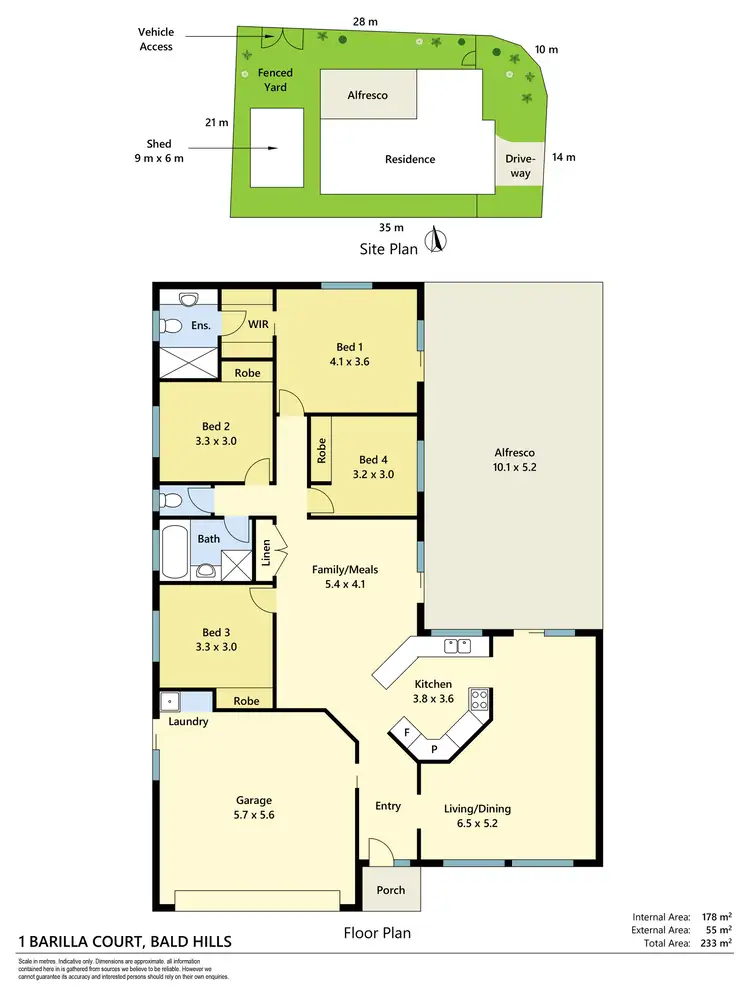 Floorplan of Homely house listing, 1 Barilla Court, Bald Hills QLD 4036