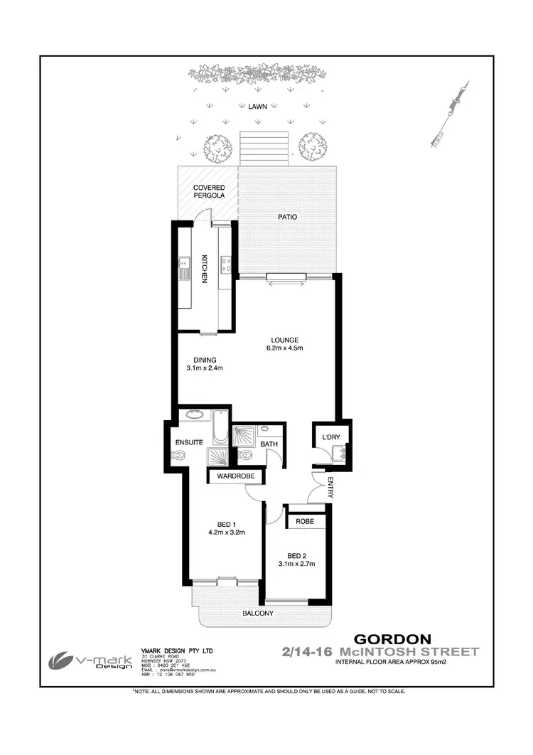 Floorplan of Homely apartment listing, 2/14-16 McIntosh Street, Gordon NSW 2072