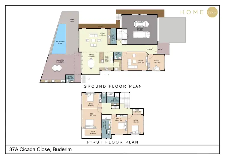 Floorplan of Homely house listing, 37a Cicada Close, Buderim QLD 4556