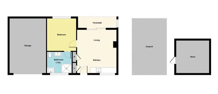 Floorplan of Homely house listing, 25 Lansdowne Street, Talbot VIC 3371
