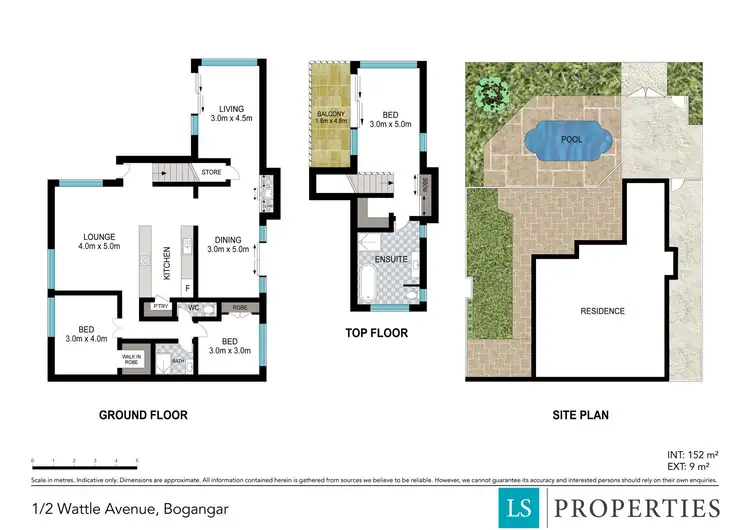 Floorplan of Homely semi-detached listing, 1/2 Wattle Avenue, Bogangar NSW 2488
