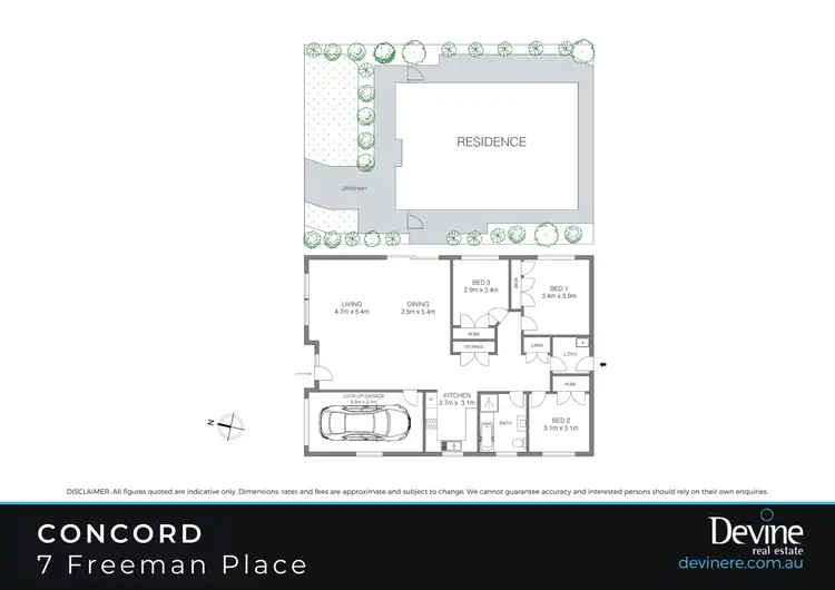 Floorplan of Homely house listing, 7 Freeman Place, Concord NSW 2137