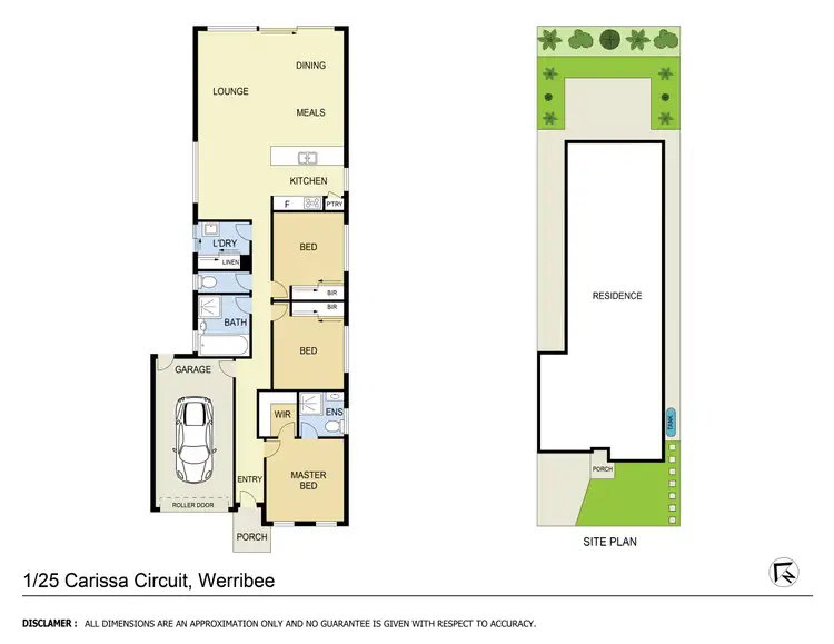 Floorplan of Homely house listing, 1/25 Carissa Circuit, Werribee VIC 3030