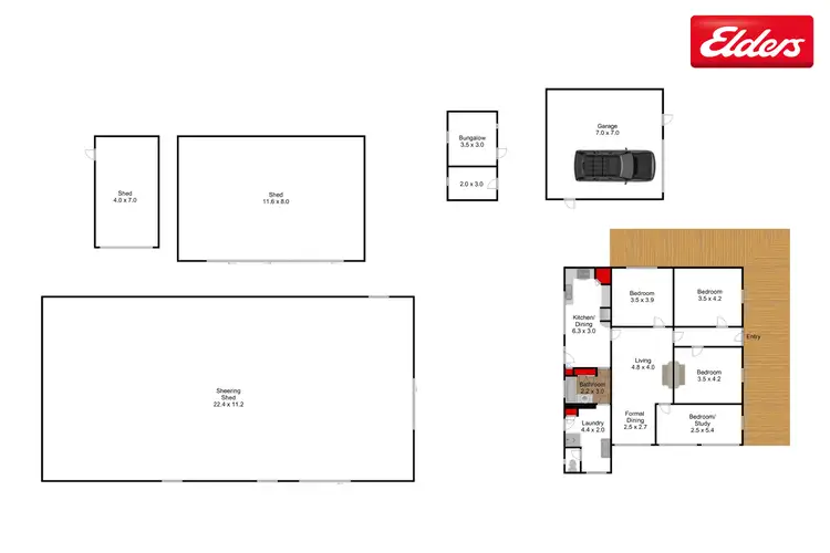 Floorplan of Homely rural property listing, 68 Missens Lane, Yarram VIC 3971