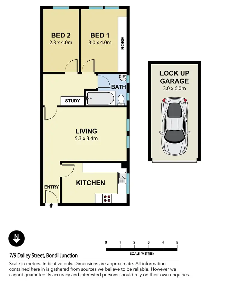 Floorplan of Homely apartment listing, 7/9 Dalley Street, Bondi Junction NSW 2022