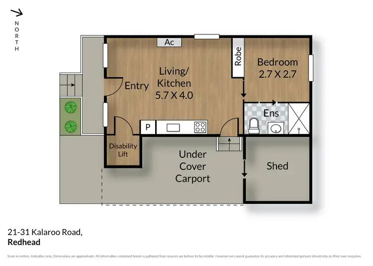 Floorplan of Homely villa listing, 21/31 Kalaroo Road, Redhead NSW 2290