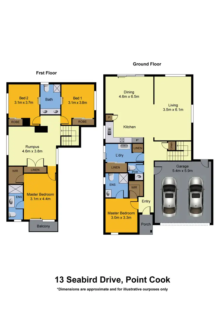 Floorplan of Homely house listing, 13 Seabird Drive, Point Cook VIC 3030