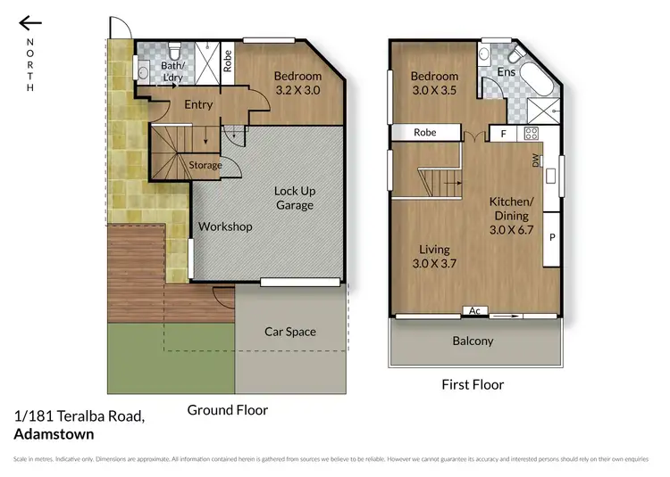 Floorplan of Homely townhouse listing, 1/181 Teralba Road, Adamstown NSW 2289