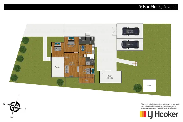 Floorplan of Homely house listing, 75 Box Street, Doveton VIC 3177