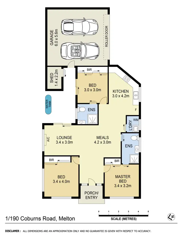 Floorplan of Homely unit listing, 1/190 Coburns Road, Melton West VIC 3337