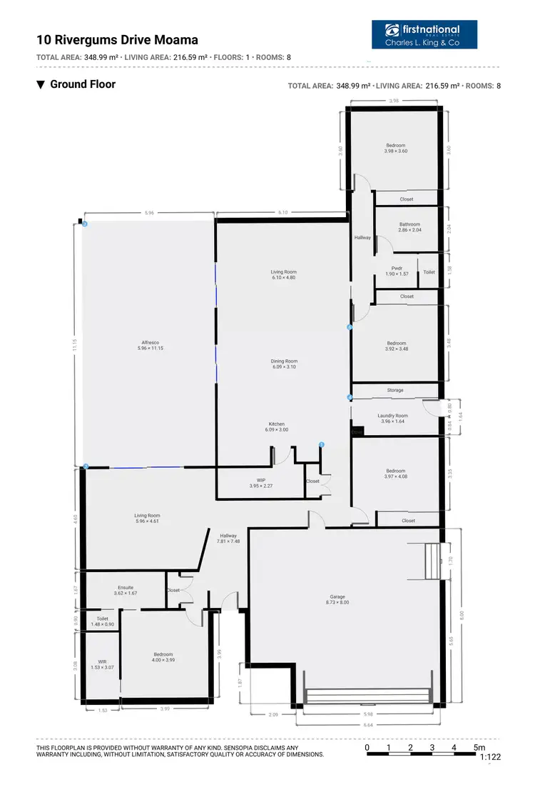 Floorplan of Homely house listing, 10 Rivergums Drive, Moama NSW 2731