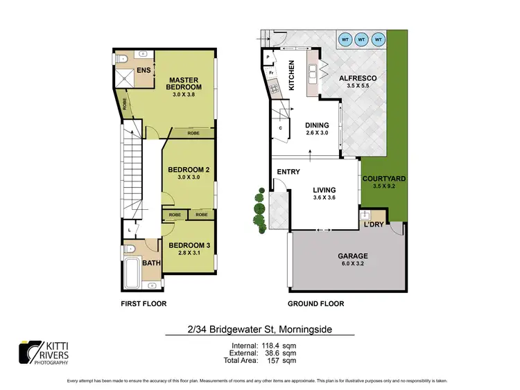 Floorplan of Homely townhouse listing, 2/34 Bridgewater Street, Morningside QLD 4170