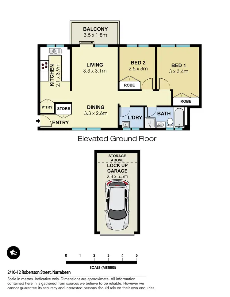 Floorplan of Homely apartment listing, 2/10-12 Robertson Street, Narrabeen NSW 2101
