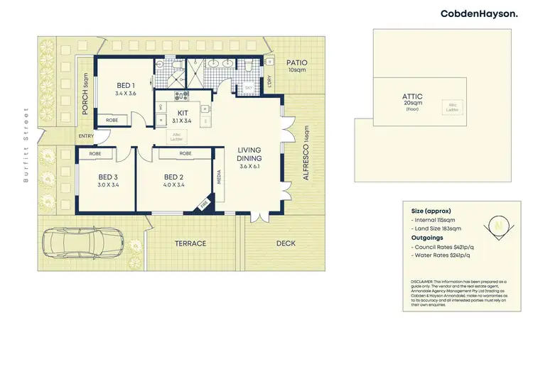 Floorplan of Homely house listing, 2 Burfitt Street, Leichhardt NSW 2040