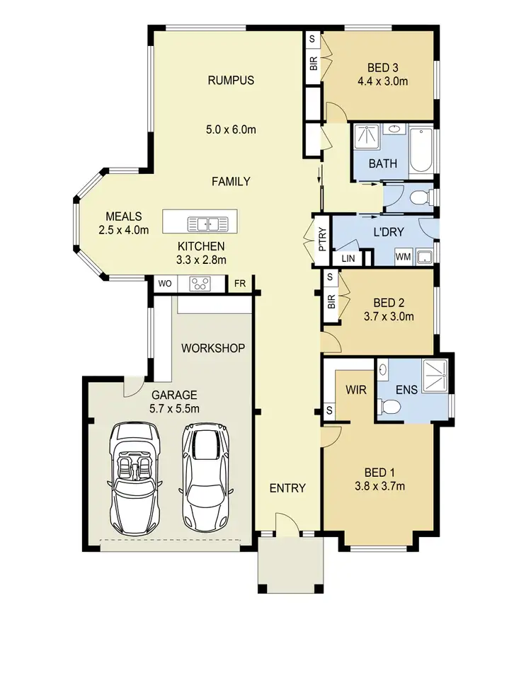 Floorplan of Homely house listing, 5 Blue Moon Way, Sydenham VIC 3037