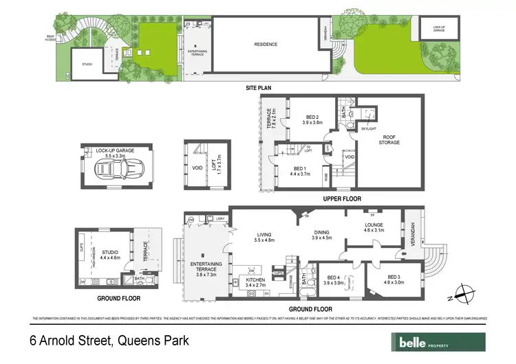 Floorplan of Homely house listing, 6 Arnold Street, Queens Park NSW 2022
