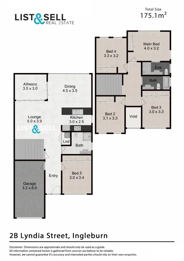 Floorplan of Homely semi-detached listing, 49B Chester Road, Ingleburn NSW 2565