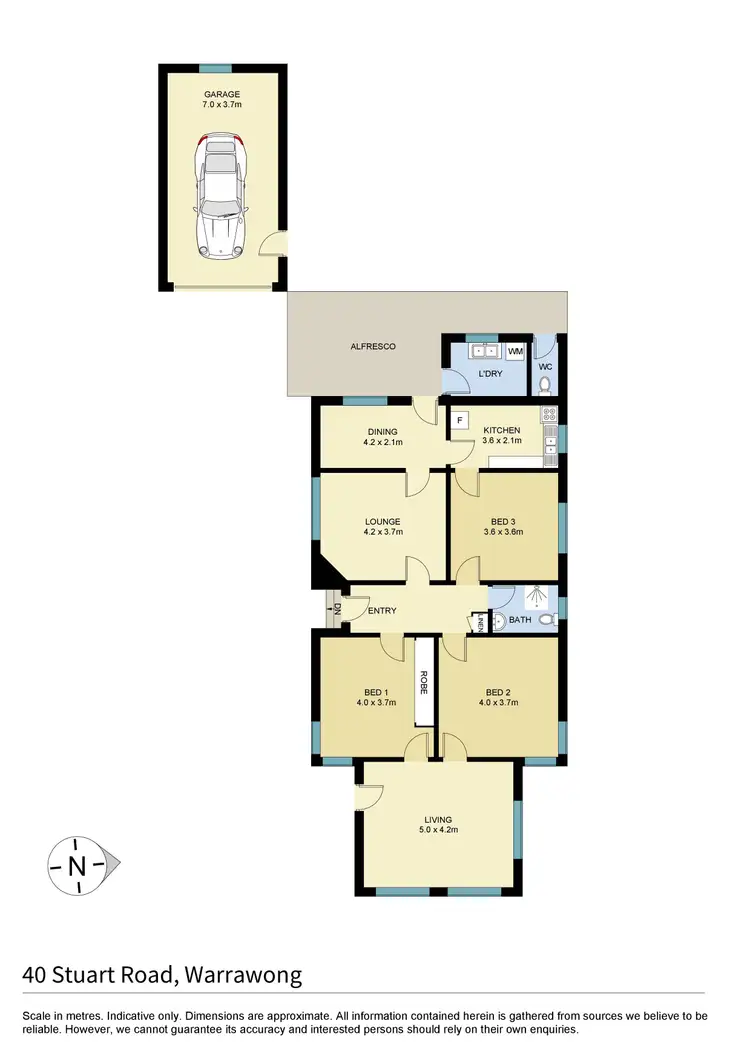 Floorplan of Homely house listing, 40 Stuart Road, Warrawong NSW 2502