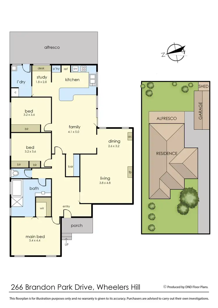 Floorplan of Homely house listing, 266 Brandon Park Drive, Wheelers Hill VIC 3150
