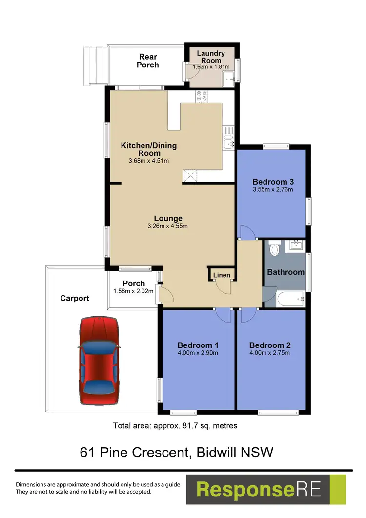 Floorplan of Homely house listing, 61 Pine Crescent, Bidwill NSW 2770
